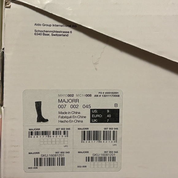 Aldo knee high boots, waterproof. - Picture 2 of 6